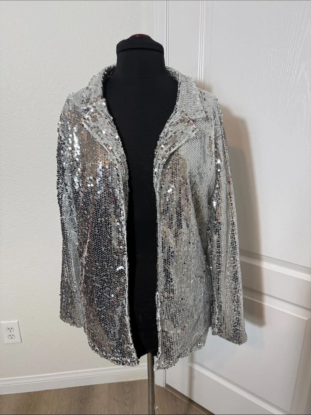 Silver Sequin Women's Jacket